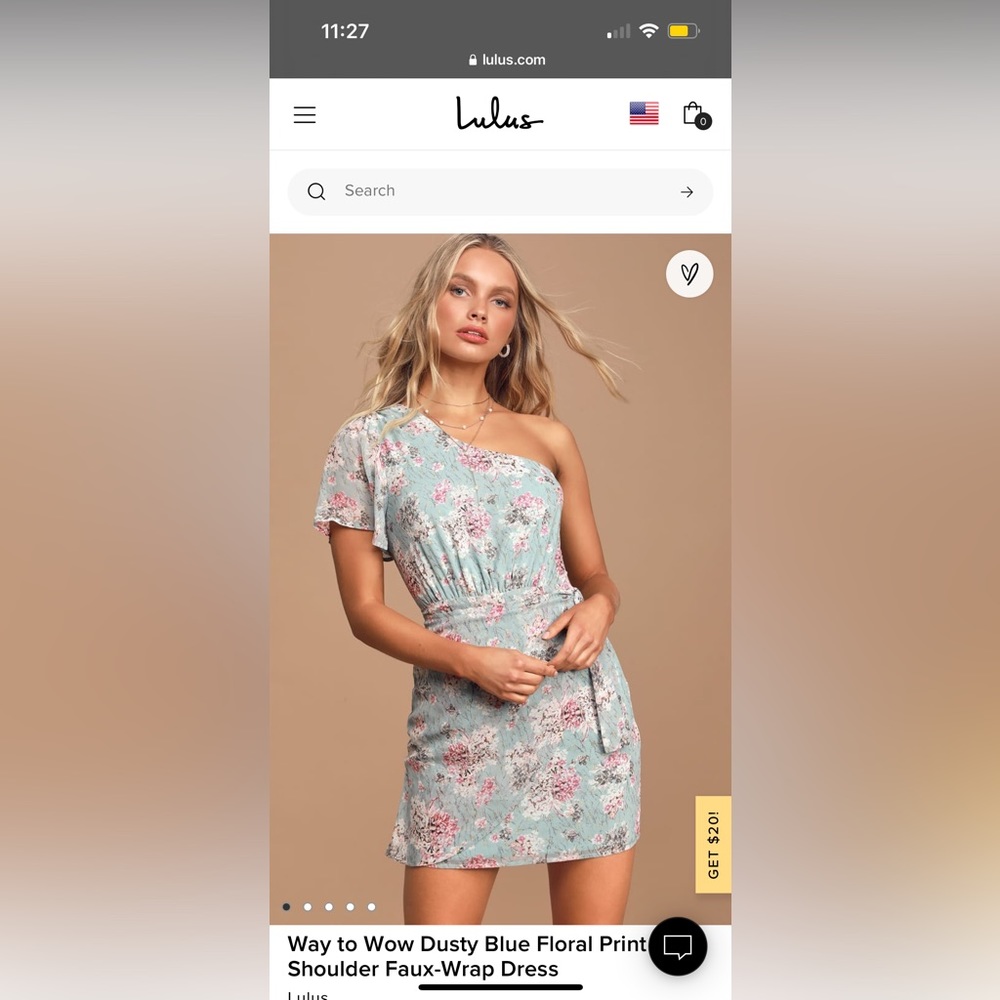Lulus one shoulder wrap dress - perfect for spring wedding